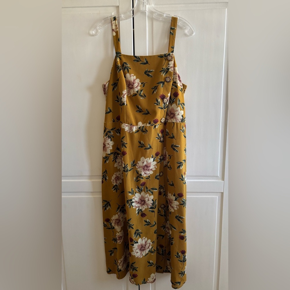 Beautiful floral tank dress with adjustable straps XXL